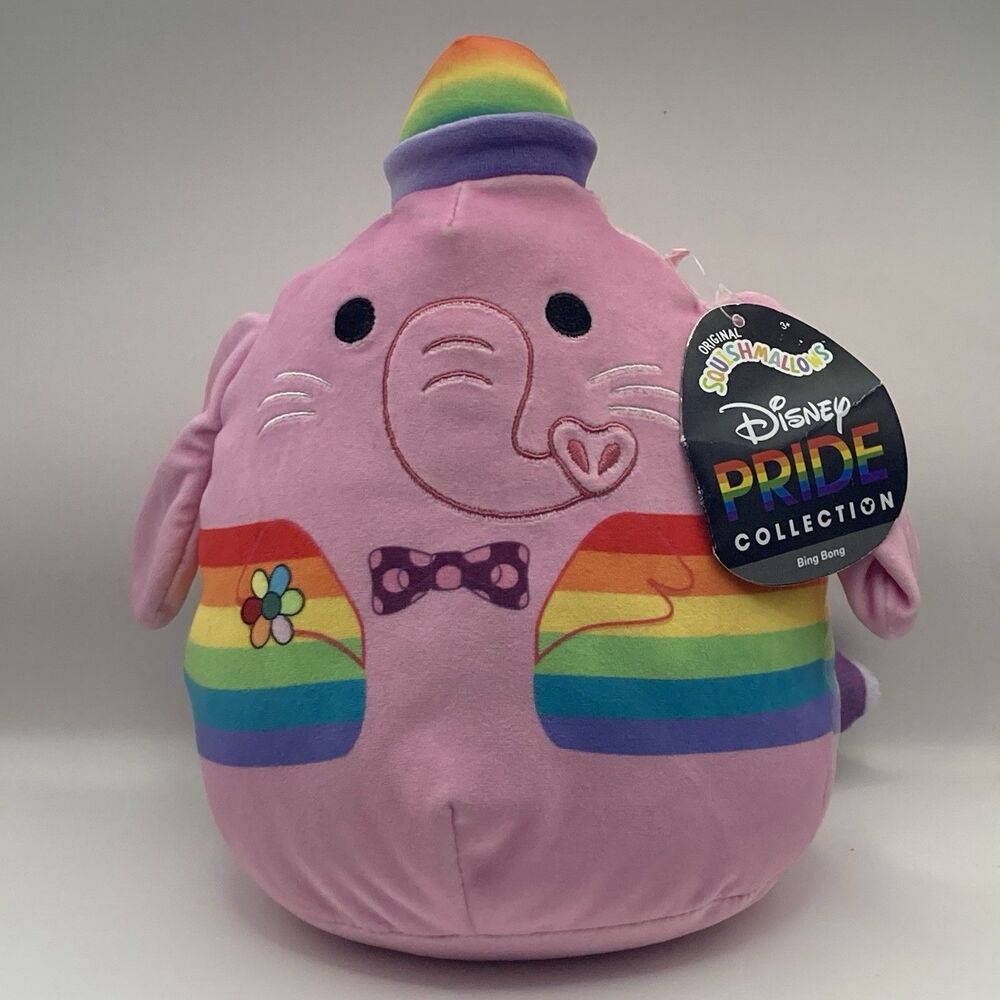 New! Squishmallows Bing Bong 8 inch Disney Pride Collection